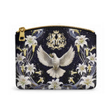 Catholight The Holy Spirit and Lily Devotional Leather Rosary Pouch
