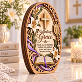 Catholight Wooden Faith Plaque - Called by Grace