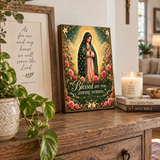 Catholight Halo Of Roses Devotional Wooden Art Quote