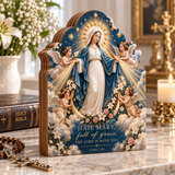 Catholight Wooden Faith Block - Hail Mary Full of Grace