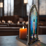 Catholight Walk With Him Candle Holder