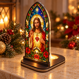 Catholight Sacred Heart Christmas Glow Candle Holder