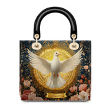 Catholight Dove of Eternal Light Personalized Lady Leather Bag