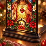 Catholight Sacred Heart Christmas Glow Candle Holder