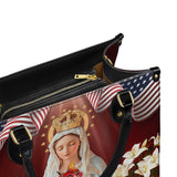 Catholight Our Lady Of America Leather Bag