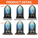Catholight Walk With Him Candle Holder