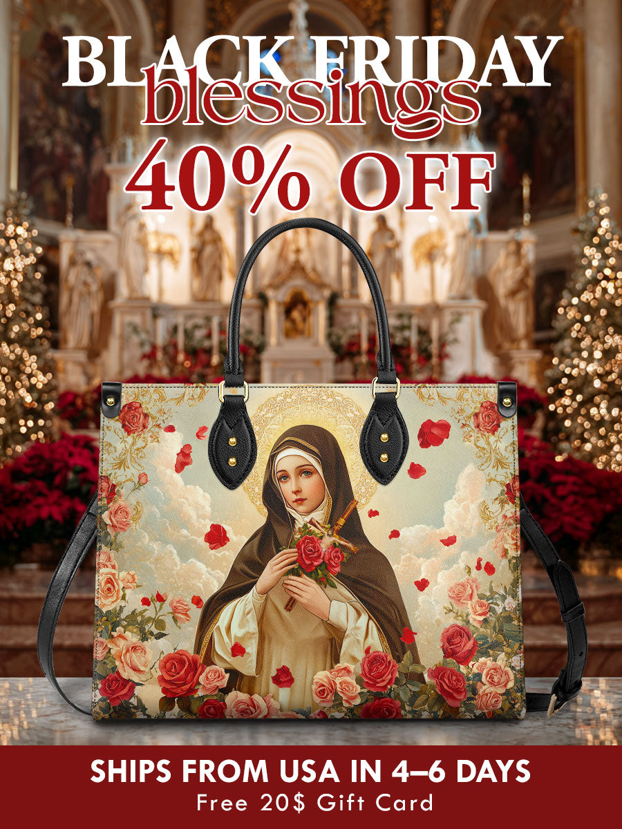 Catholight Little Flower Elegance Ledertasche