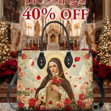 Catholight Little Flower Elegance Ledertasche