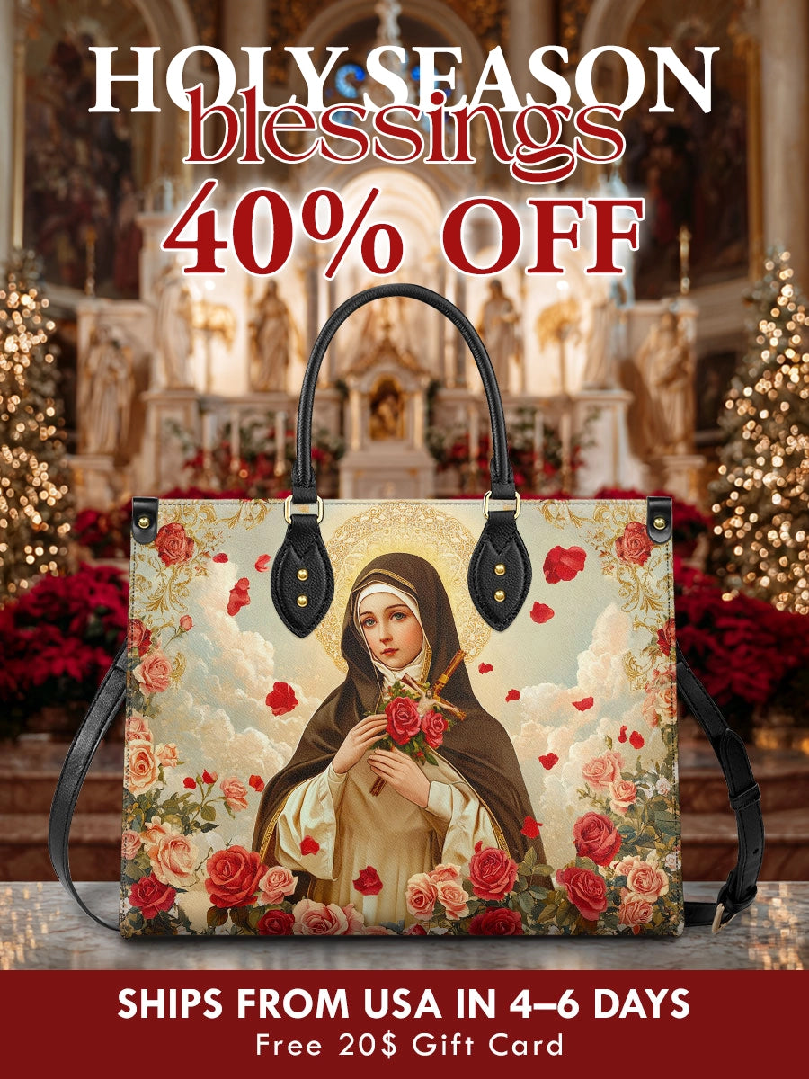 Catholight Little Flower Elegance Ledertasche