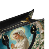 Katholische Lady of Lourdes Ledertasche
