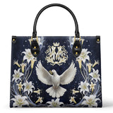 Catholight  The Holy Spirit and Lily Devotional Leather Bag