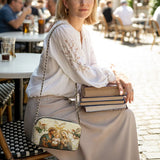 Katholische Heilige Familie Heilige Leder-Umhängetasche