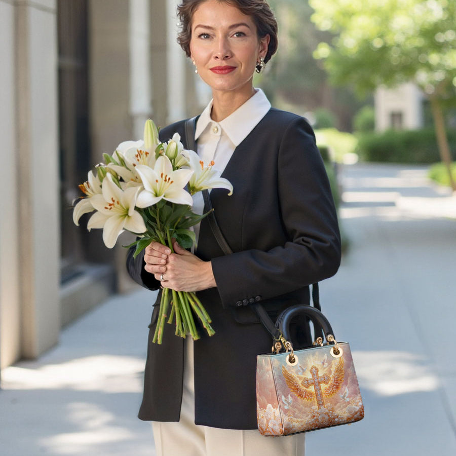 Catholight Dove of Peace Damen-Ledertasche