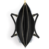 Catholight Sacred Elegance: Blaue und weiße Tragetasche aus Leder der Devotion