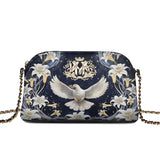 Catholight The Holy Spirit and Lily Devotional Leather Crossbody Bag