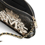 Catholight The Divine Monogram Leather Crossbody Bag