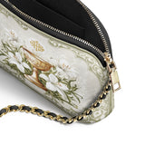 Katholische Leder-Umhängetasche „Die Heilige Eucharistie“