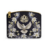 Catholight The Holy Spirit and Lily Leather Rosary Pouch