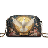 Catholight Dove of Eternal Light Personalized Leather Crossbody Bag