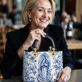 Katholische Ledertasche „Heilige Gelassenheit Jungfrau Maria“