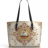 Catholight Agnus Dei Leather Tote Bag
