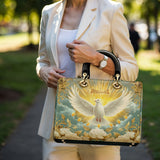 Personalisierte Damen-Ledertasche „Gnade des Heiligen Geistes“