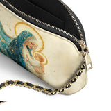 Catholight  Divine Mother’s Embrace Leather Crossbody Bag