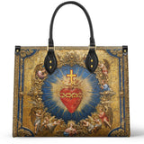 Katholische Ledertasche „Heiliges Herz der Göttlichen Liebe“