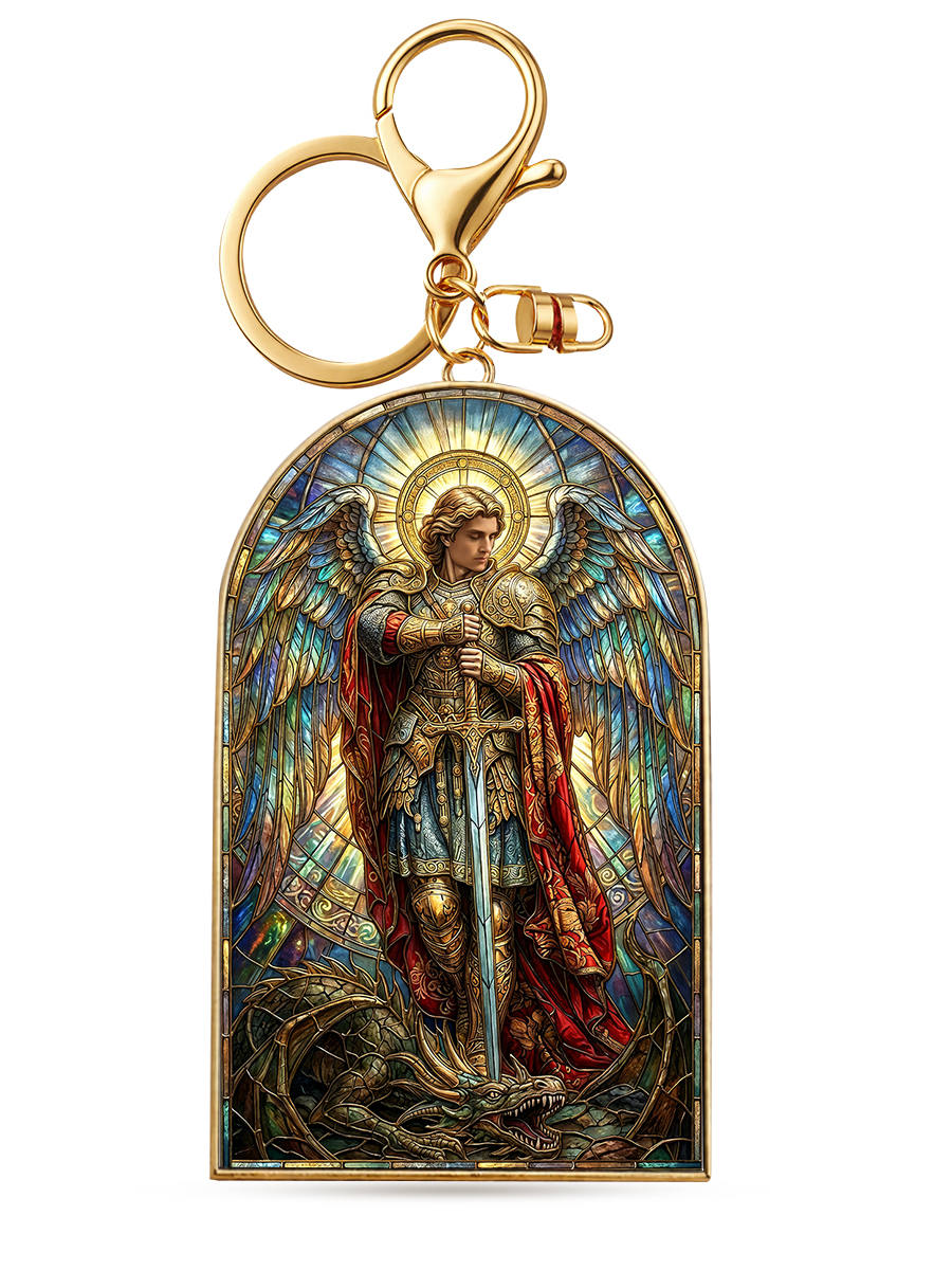 Catholight St. Michael the Archangel Victory Keychain