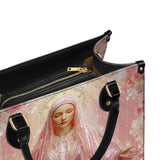 Katholische Ledertasche „In Marys liebenden Armen“