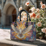 Katholische Ledertasche „Heilige Taube Strahlkraft“