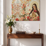 Catholight Little Flower Elegance Canvas Wall Art