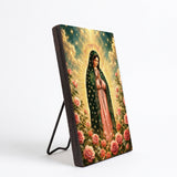Catholight Halo Of Roses Devotional Wooden Art