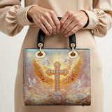 Catholight Dove of Peace Damen-Ledertasche
