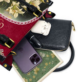 Katholische Lilien des Glaubens Ledertasche