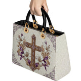 Catholight Faith &amp; Florals Damen-Ledertasche