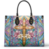 Catholight Floral Cross Radiance Ledertasche