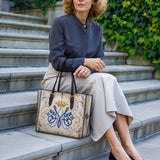 Catholight Marian Majesty Leather Tote Bag