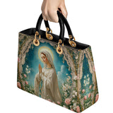 Katholische Lady of Lourdes Damen-Ledertasche