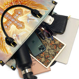 Catholight Taube des Friedens Ledertasche