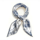 Catholight Sacred Elegance: Blue and White Devotion Square Scarf