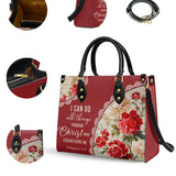 Personalisierte Ledertasche „Catholic Blooming With Faith“