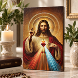 Catholight A Testament of Grace and Compassion Wooden Art