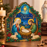 Catholight Holy Nativity Wooden Faith Block