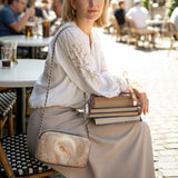 Catholight Rose Halo Devotion Leder-Umhängetasche