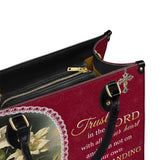 Katholische Lilien des Glaubens Ledertasche