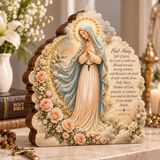 Catholight Wooden Faith Block - Holy Mary Mother of God