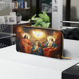 Catholight  Coronation Of Mary Leather Wallet Purse