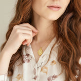 Catholight French Auspice Maria and Lourdes Reversible Necklace in Gold Vermeil