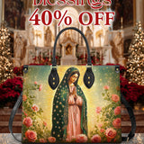 Catholight Rosen von Guadalupe Ledertasche